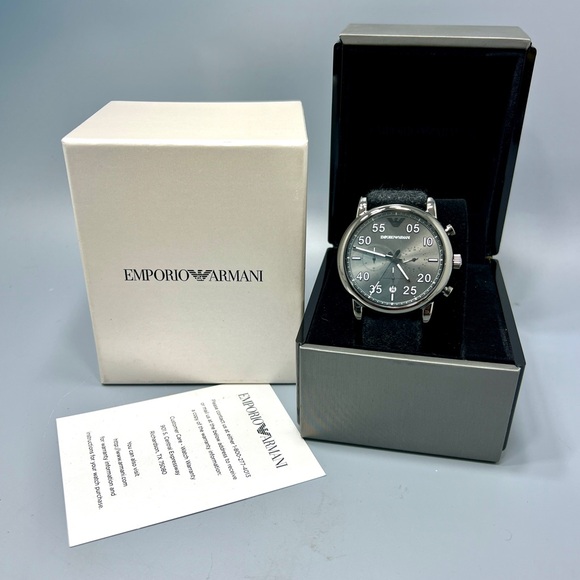 Emporio Armani Luigi Analog Grey Dial Men's Watch-AR11154 - Picture 3 of 9